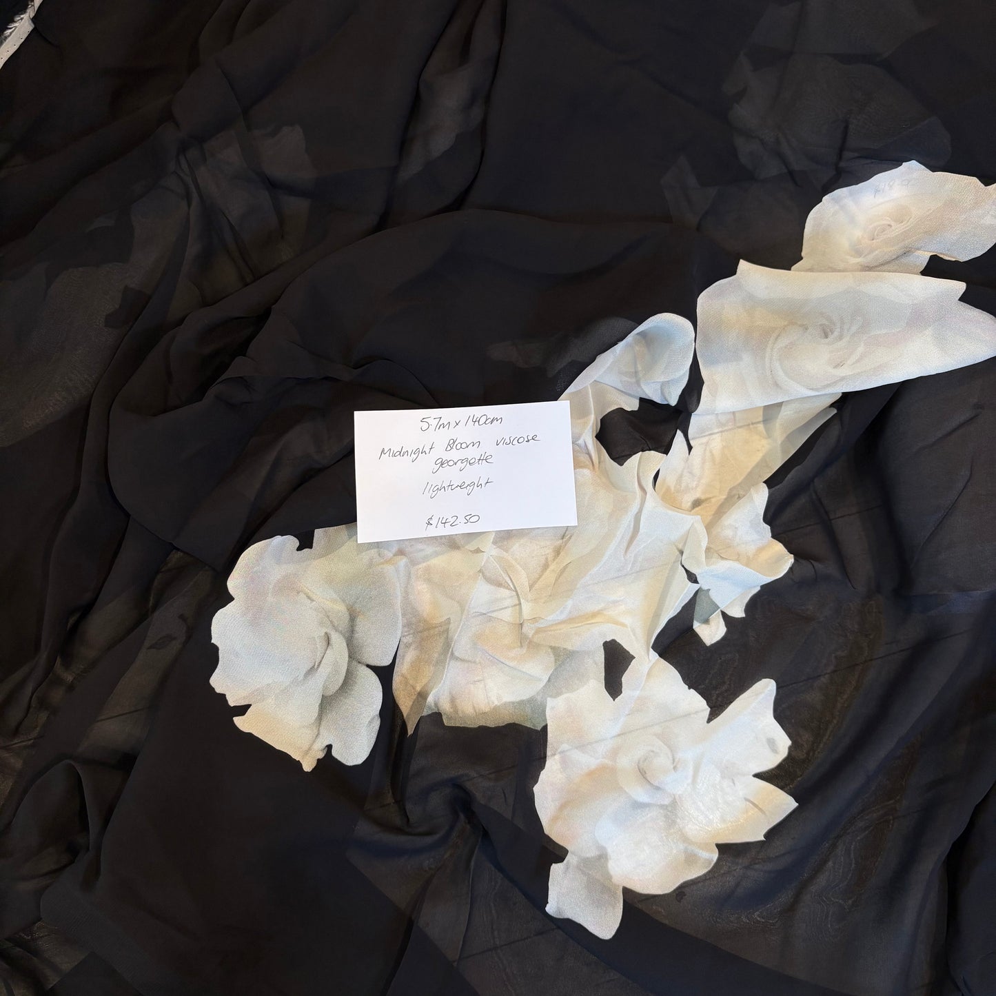 5.7 Midnight Bloom Viscose Georgette