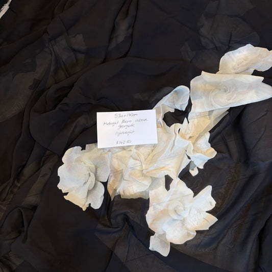 5.7 Midnight Bloom Viscose Georgette