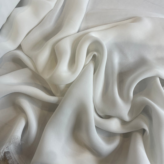 Milly antique white double georgette