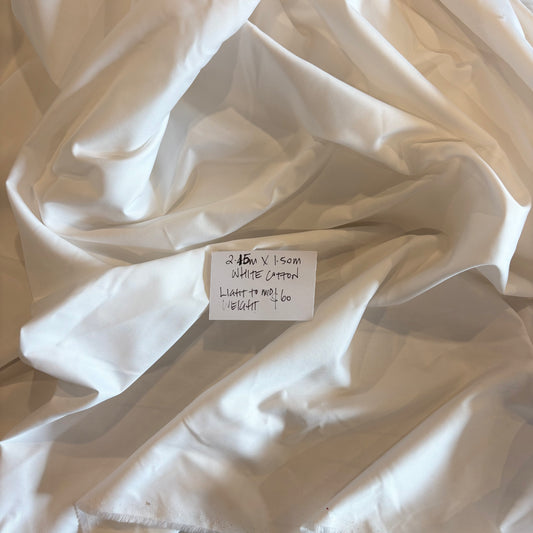 2.45m White Cotton