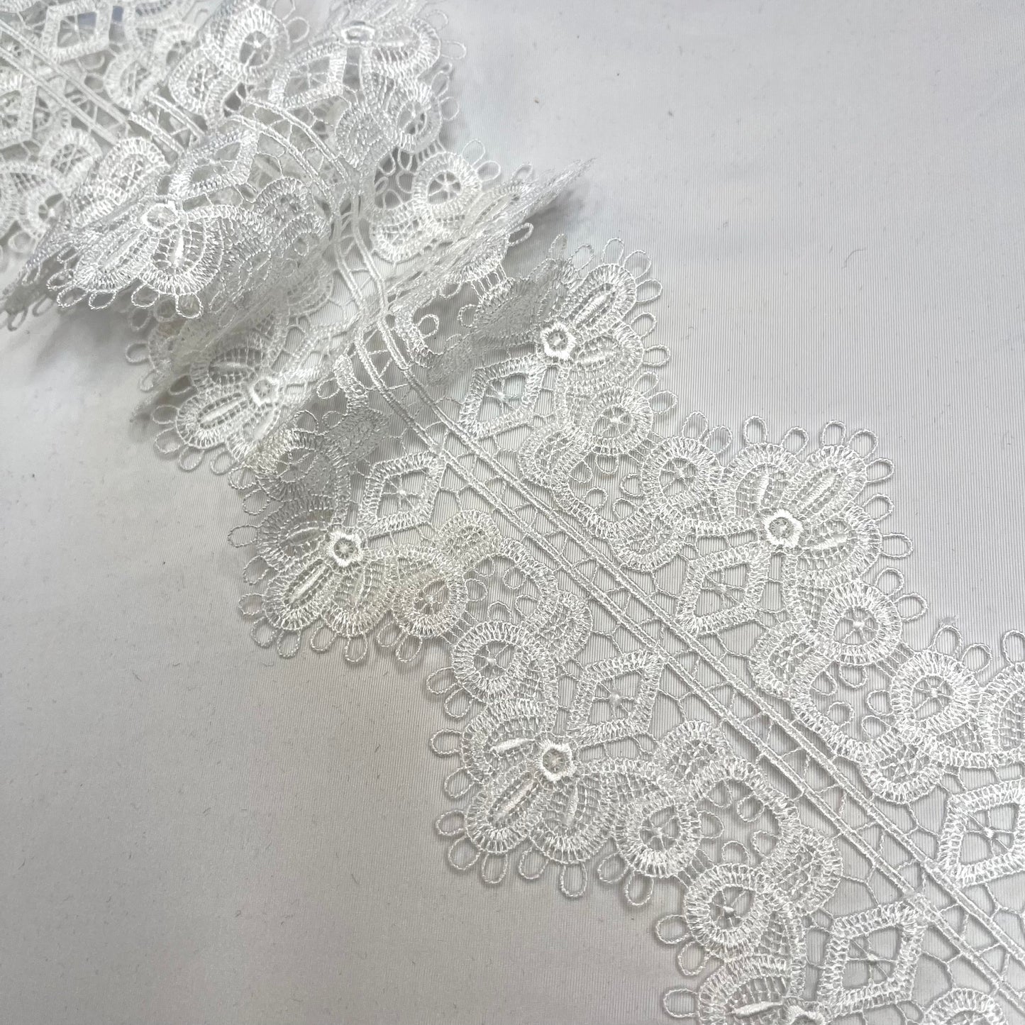 Venetian Romance White Guipure Lace