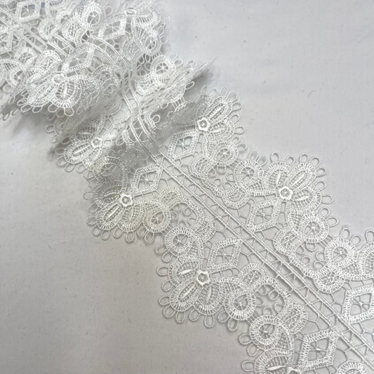 Venetian Romance White Guipure Lace