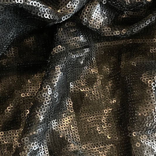 Black diamond Sequin mesh
