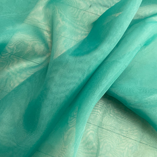 Jade green Organza