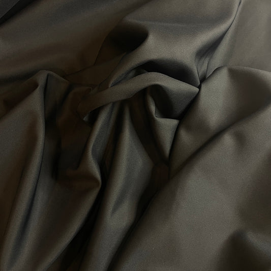 Toni black stretch sateen Suiting