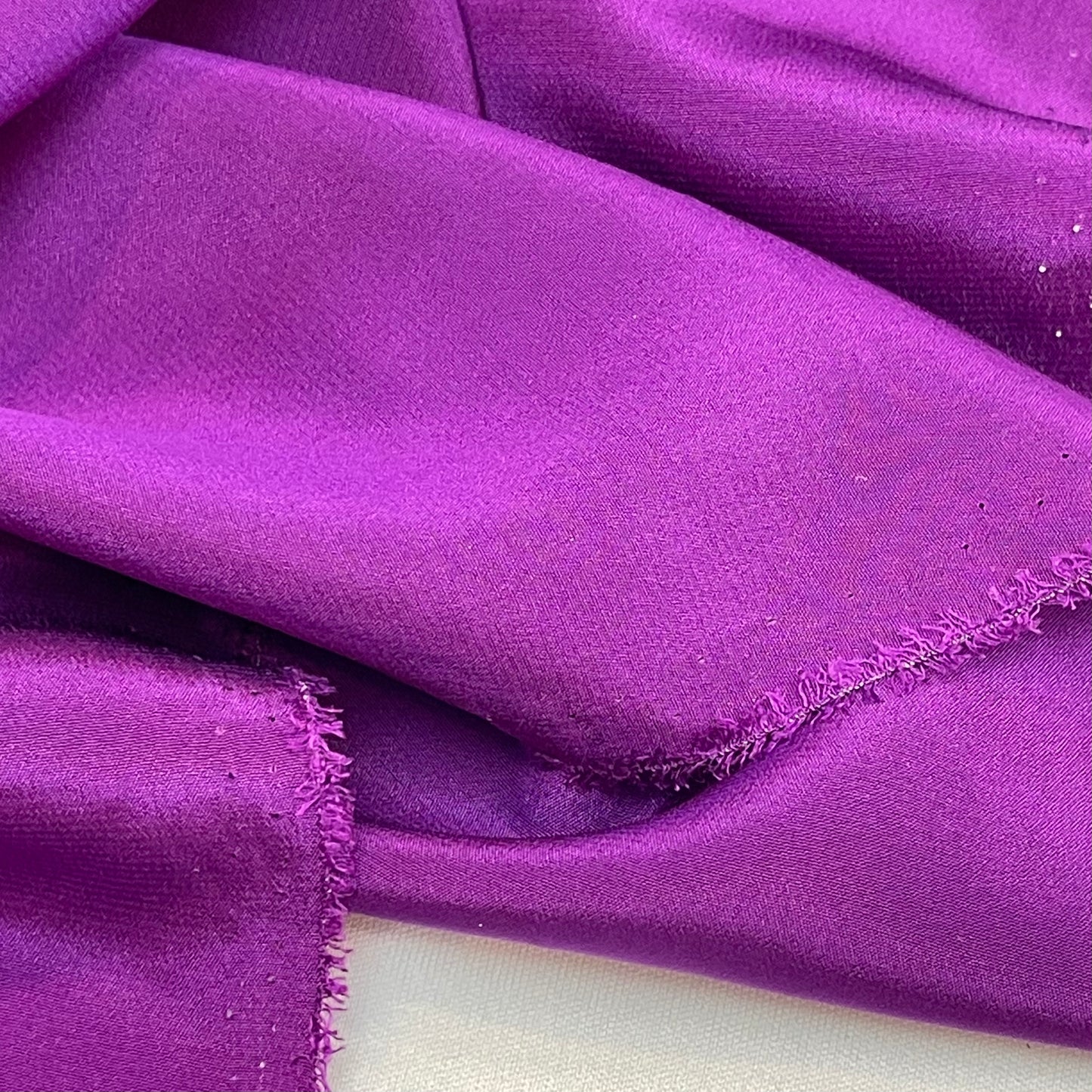 Violet purple Silk Crepe de Chine