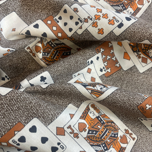 Poker face vintage  cotton