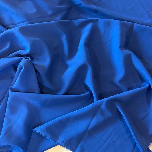 80cm Cobalt Blue Stretch Crepe De Chine