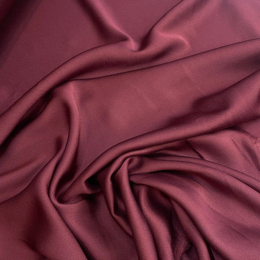 Elle clarret lightweight stretch satin