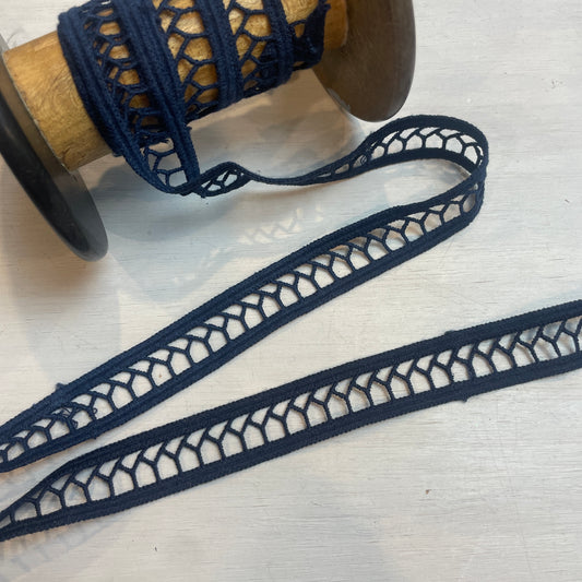 Navy waves Insertion Trim