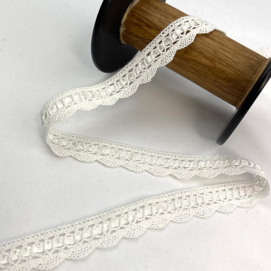 Willa White 20mm Crochet Lace