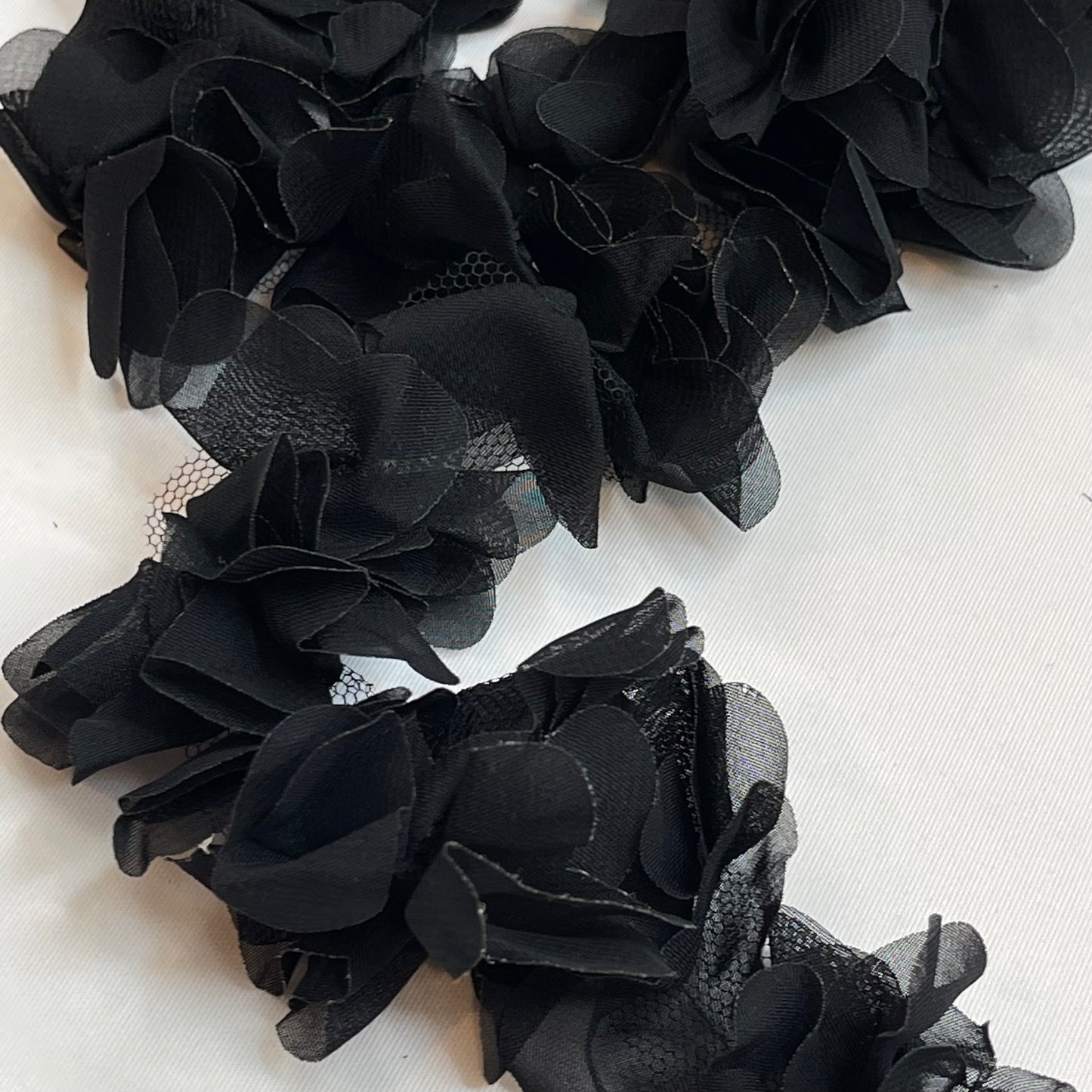 Black Blossom Petal Trim