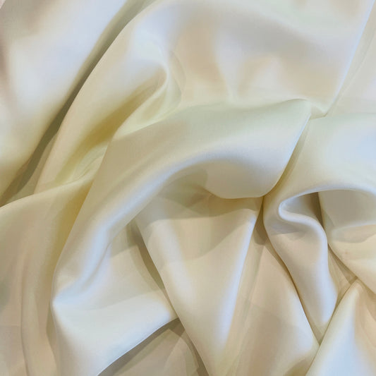 Cream silk twill