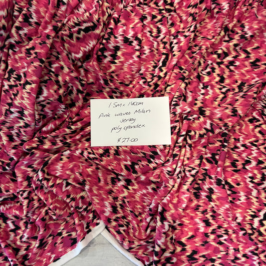 1.5m Pink Waves Milan Jersey