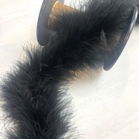 black marabou feather boa