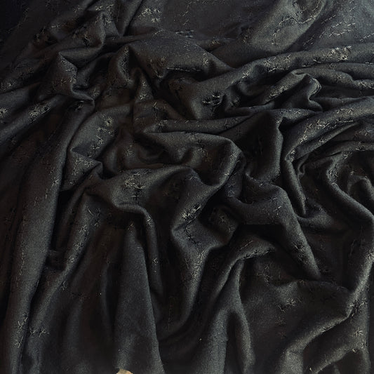 Midnight broderie jersey