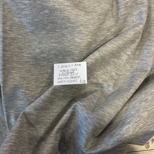 1.4m Marle Grey Bonded Knit