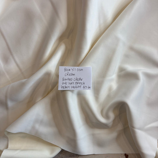 80cm Cream Bonded Crepe