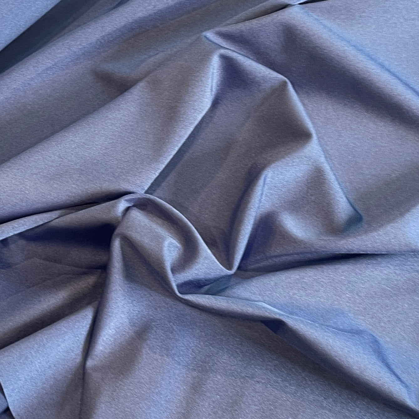 Mid blue shiny lycra