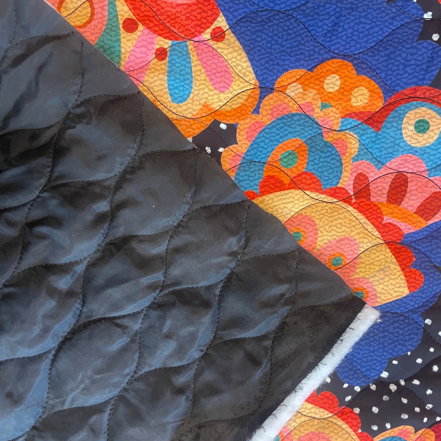 Papillon Quilted Puffer - Black