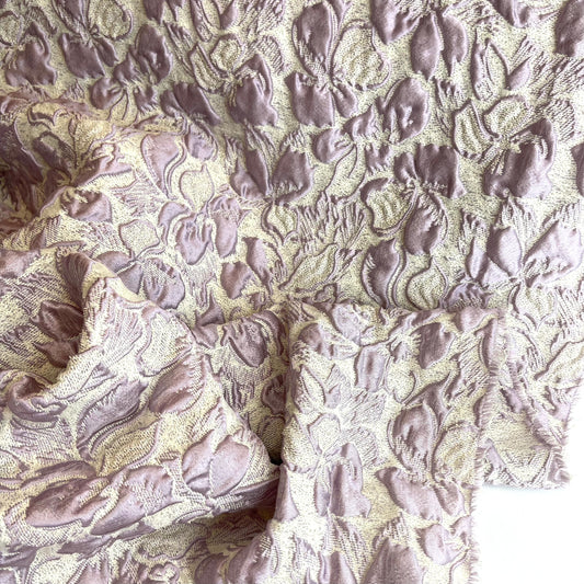 Iris in Bloom Cloque Brocade