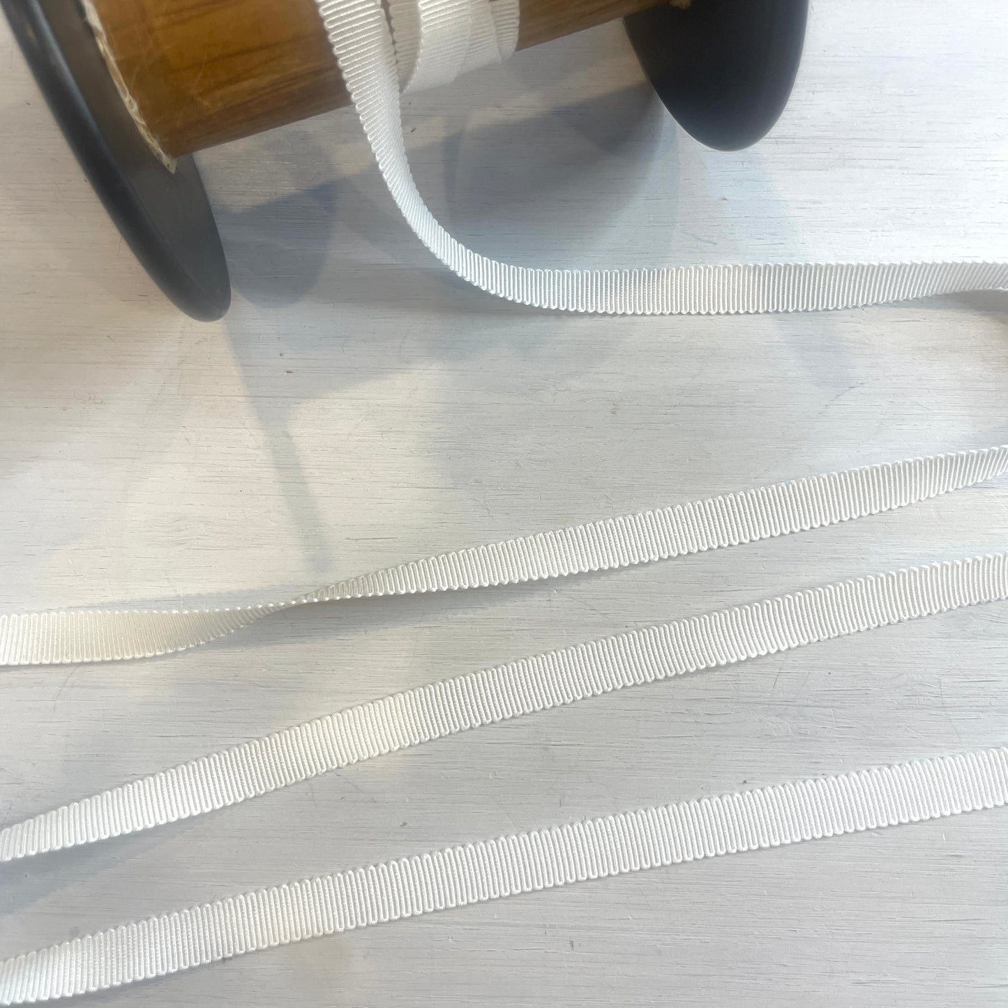 Ivory 9mm grossgrain ribbon