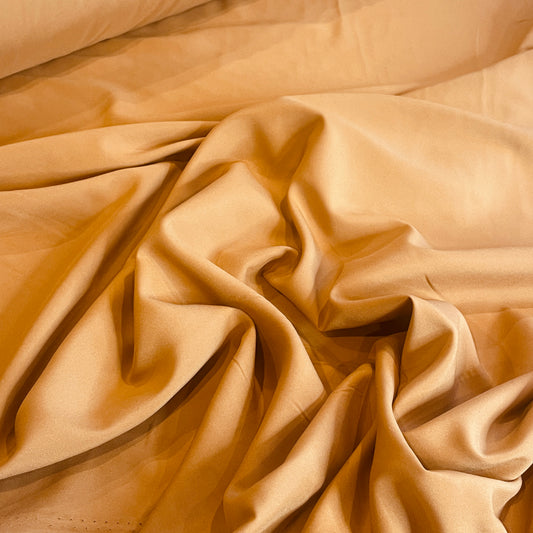 cinnamon sand stretch crepe de chine