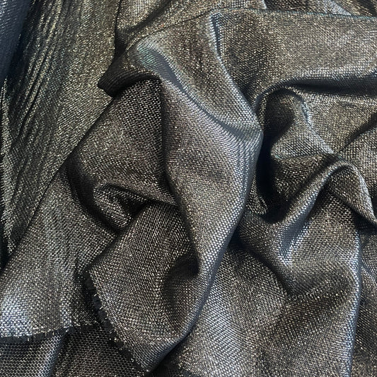 Neo deep silver lurex lightweight suiting