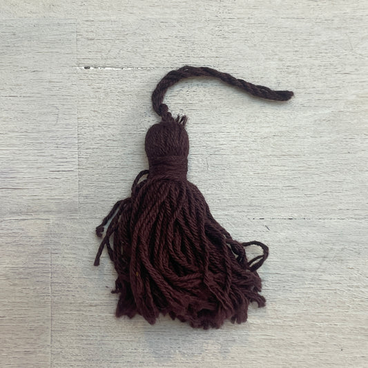 Burgundy cotton 50mm tassel
