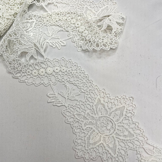 Fleur Ivory Fine Guipure Trim