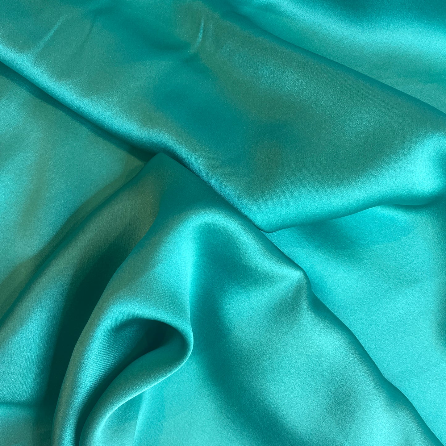 Jade silk satin