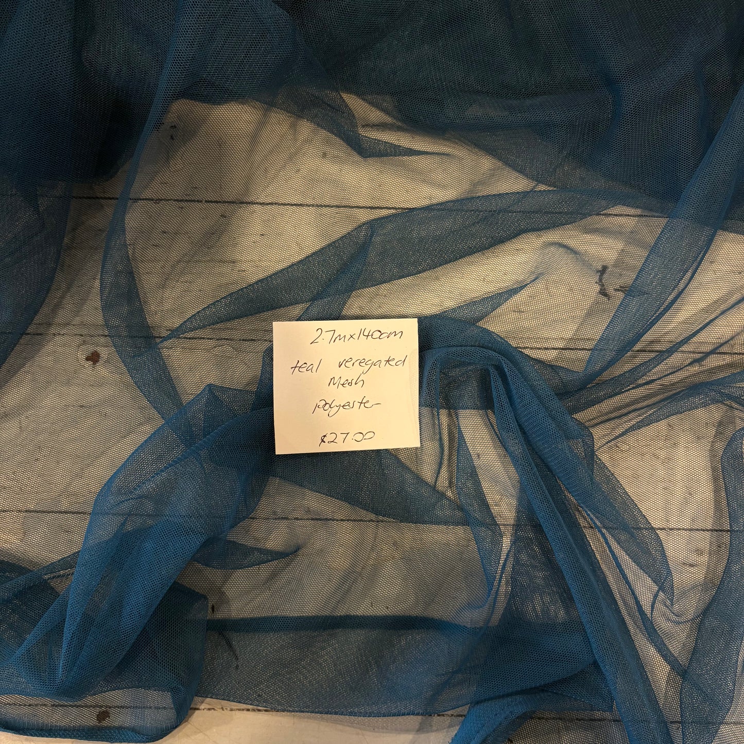 2.7m Teal Reregated Mesh
