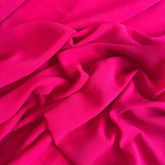 Hot pink georgette