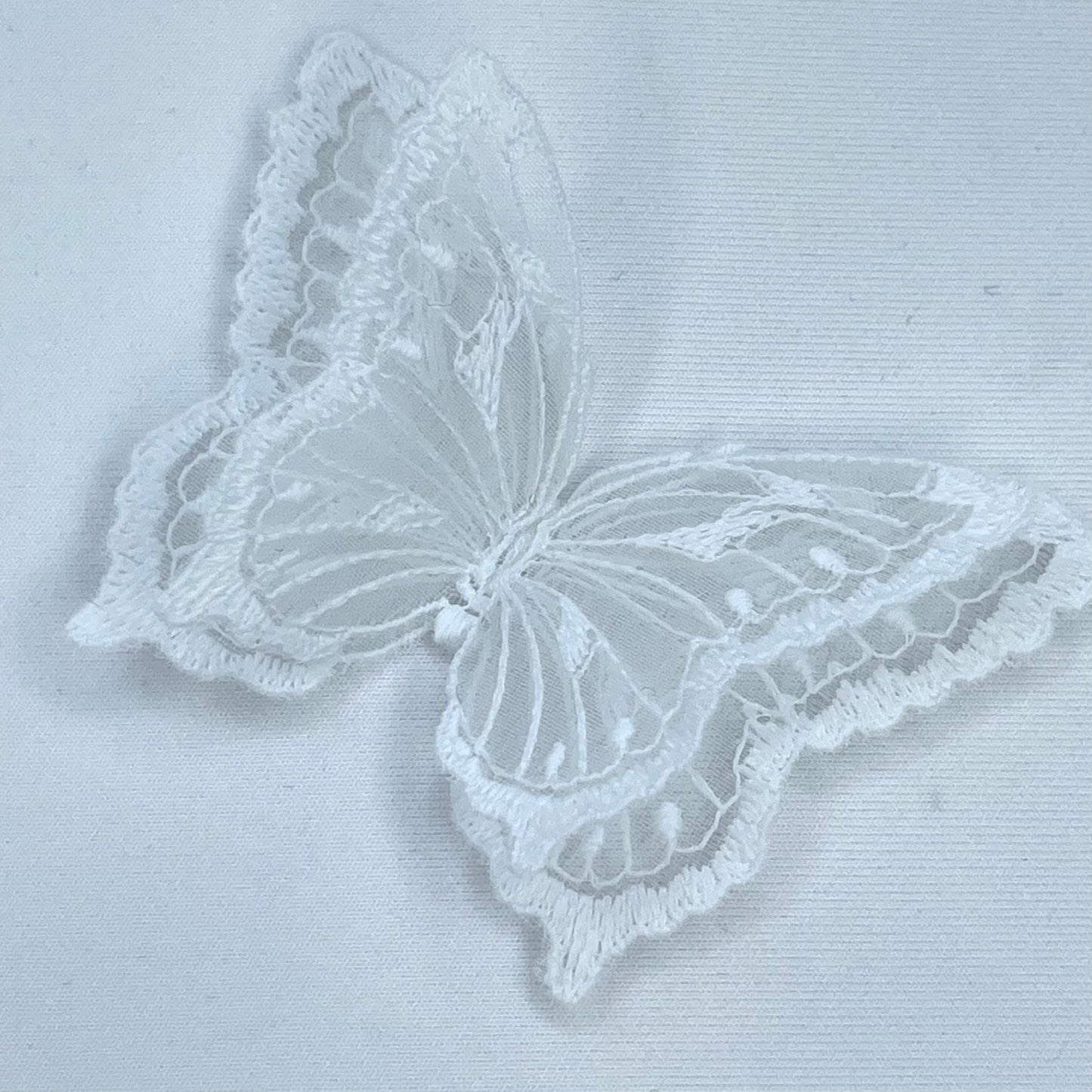 White 3D Butterfly Small