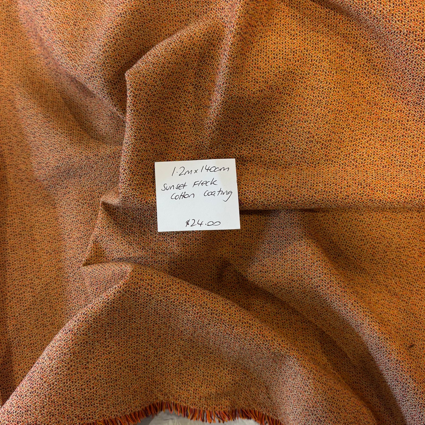 1.2m Sunset Fleck Cotton Coating