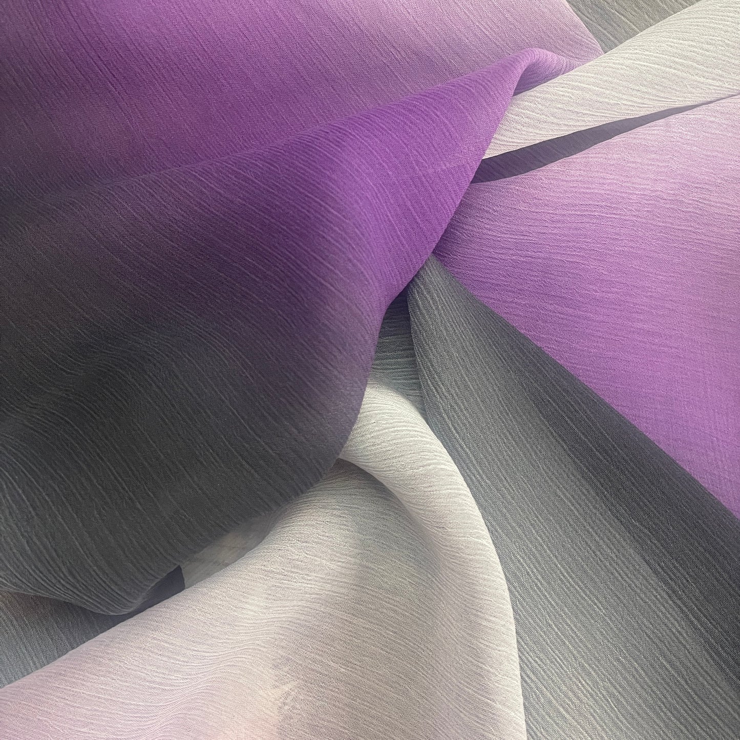 Purple rain veregated georgette