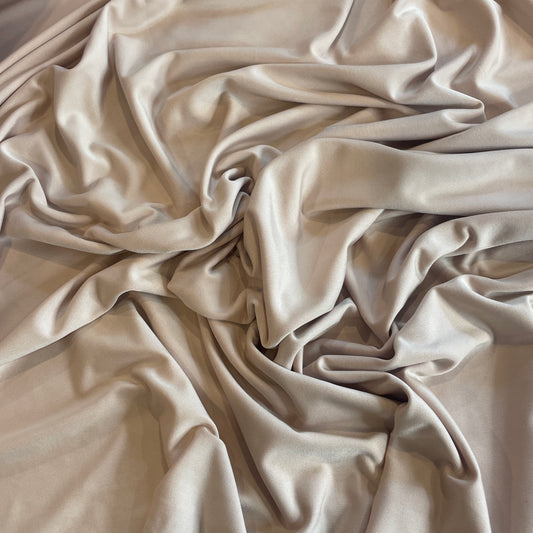 soft beige slinky polyester Jersey