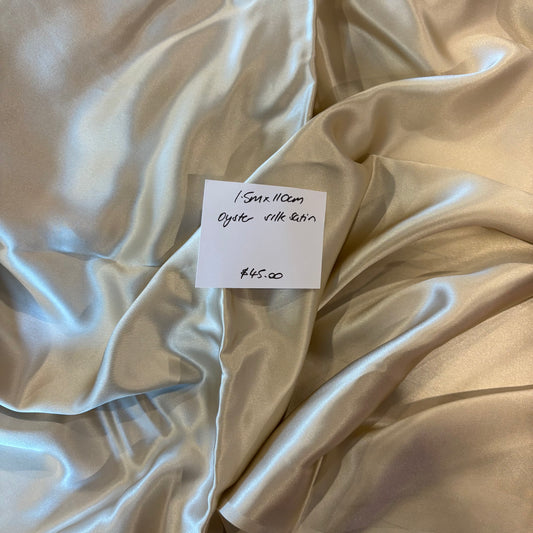 1.5m Oyster Silk Satin