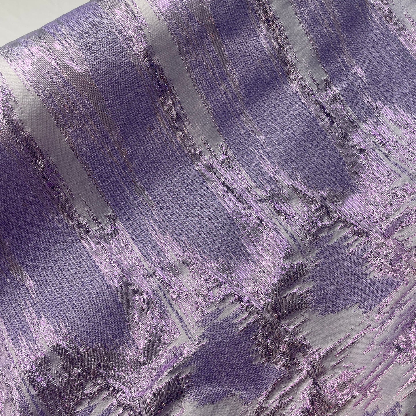 Ripples mauve metallic Brocade