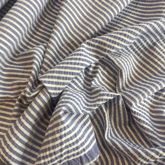 Nautical stripe seersucker