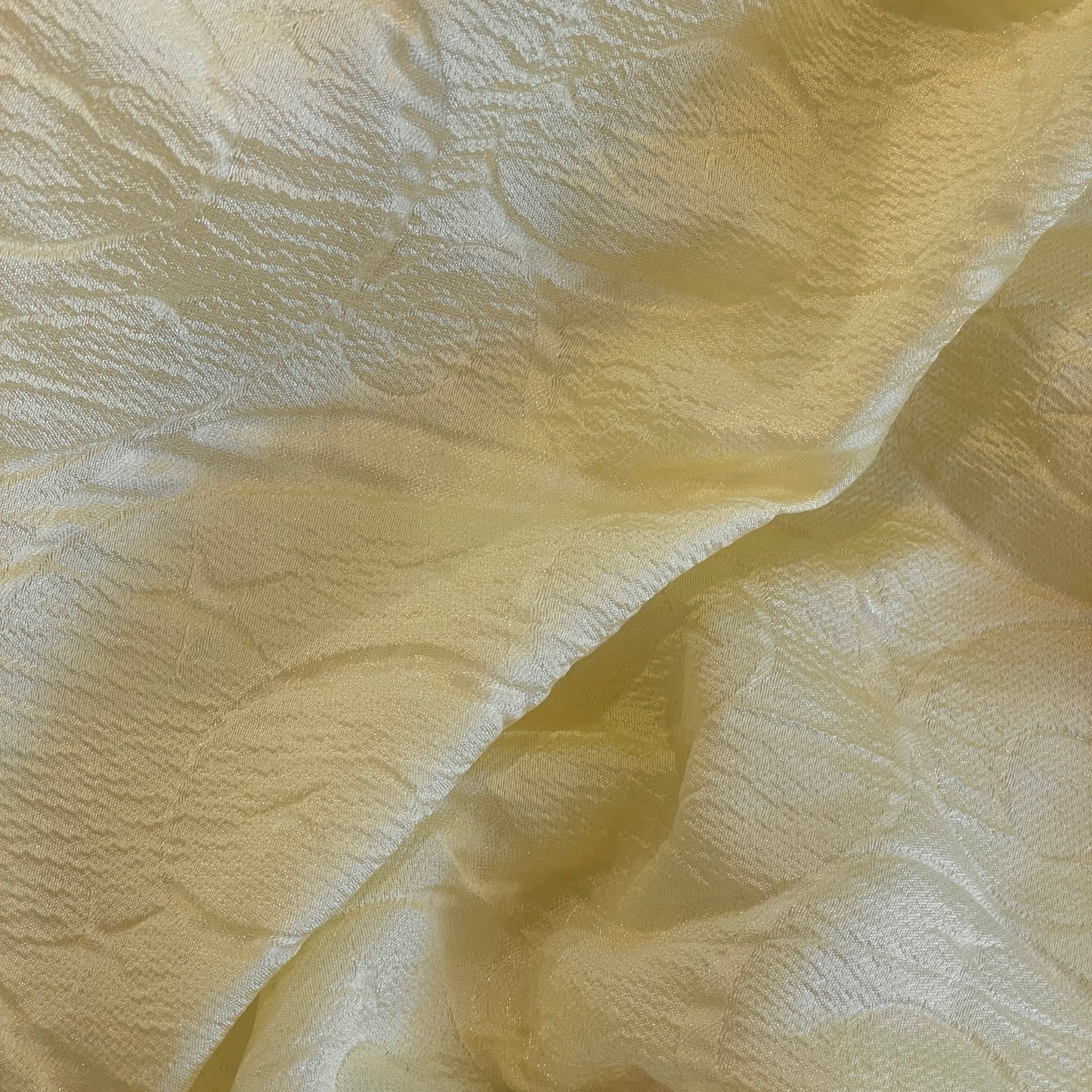 Lemon swirls Cloque brocade