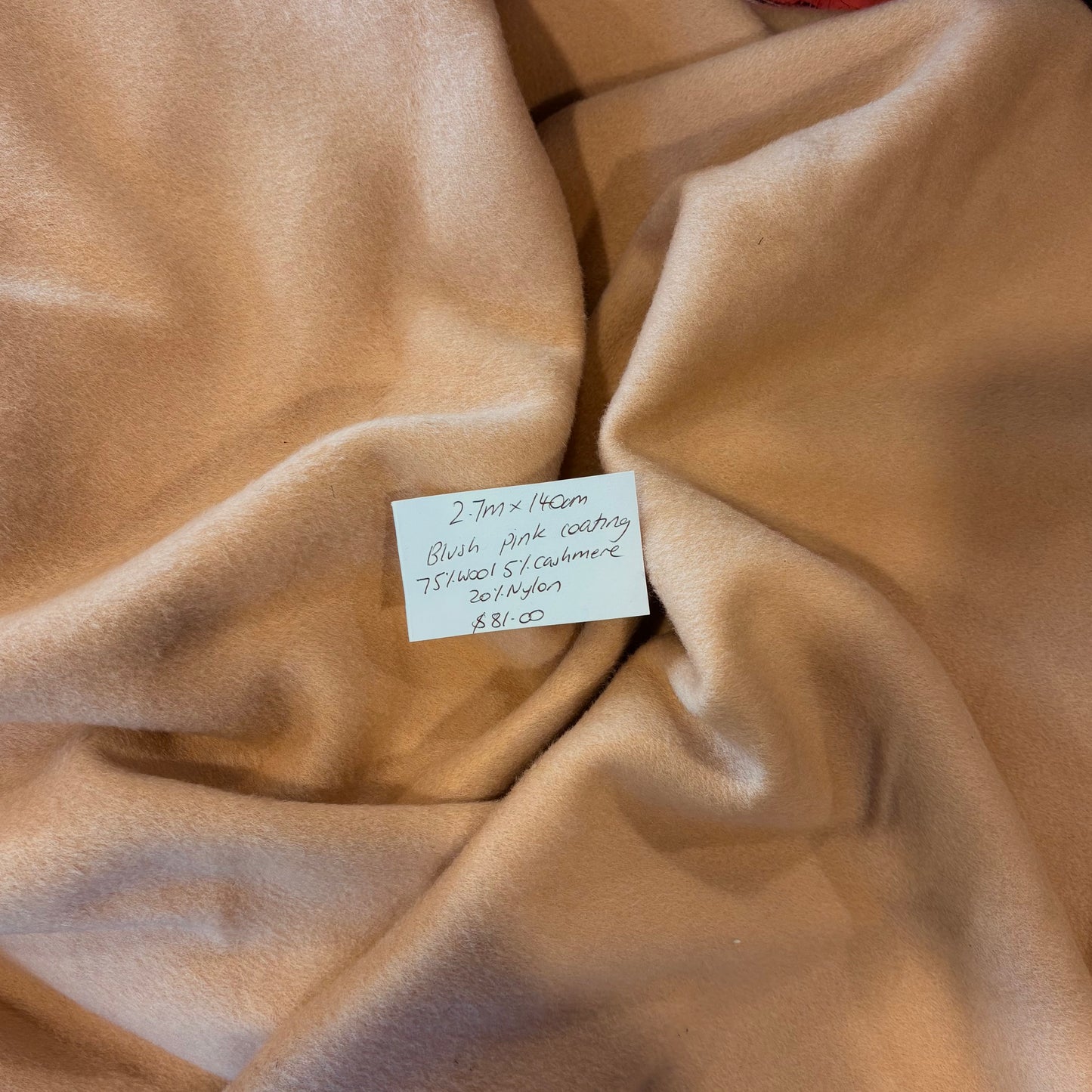 2.7m Blush Pink Coating