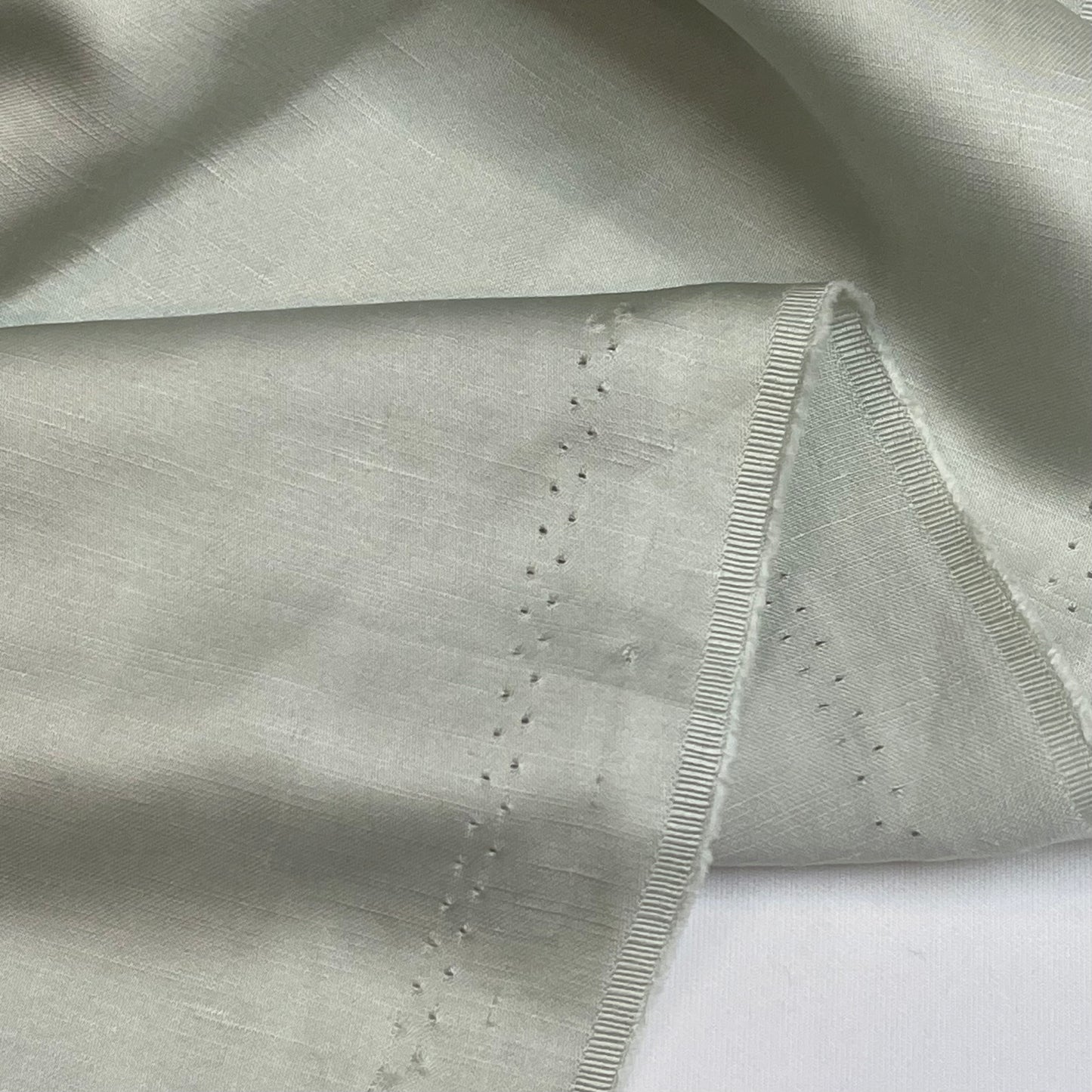 Sage Mint Slub Viscose Suiting