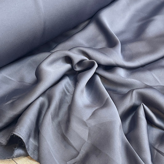 Elle Smokey mauve lightweight stretch satin