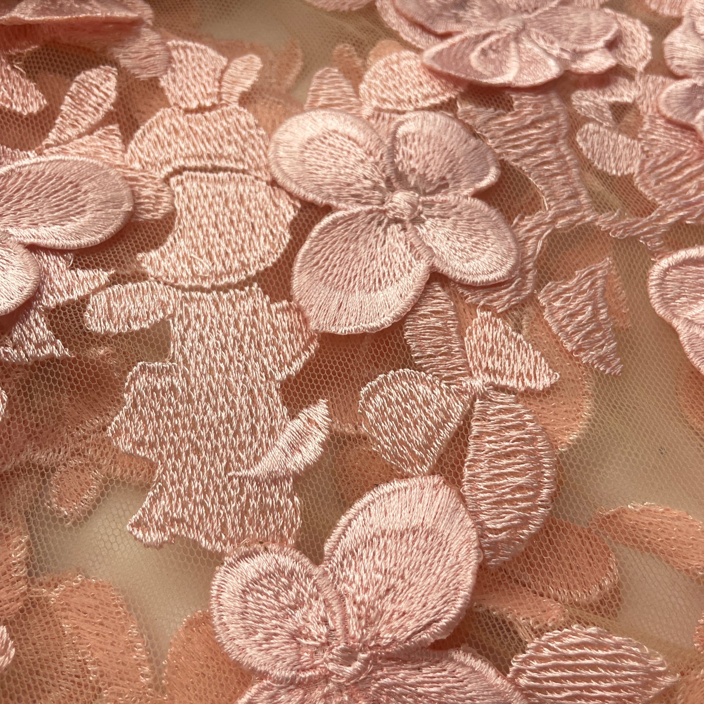 Peach poppy 3D flower mesh