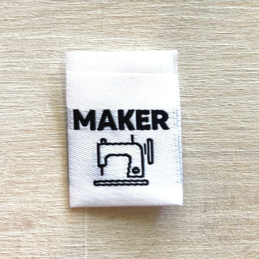 Set of 8 MAKER cloth labels