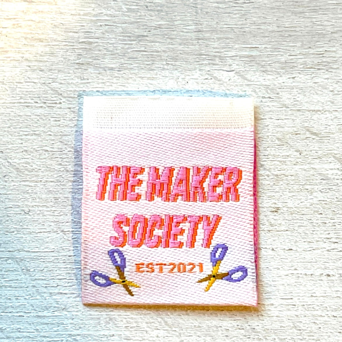 Set of 8 The Maker society cloth labels