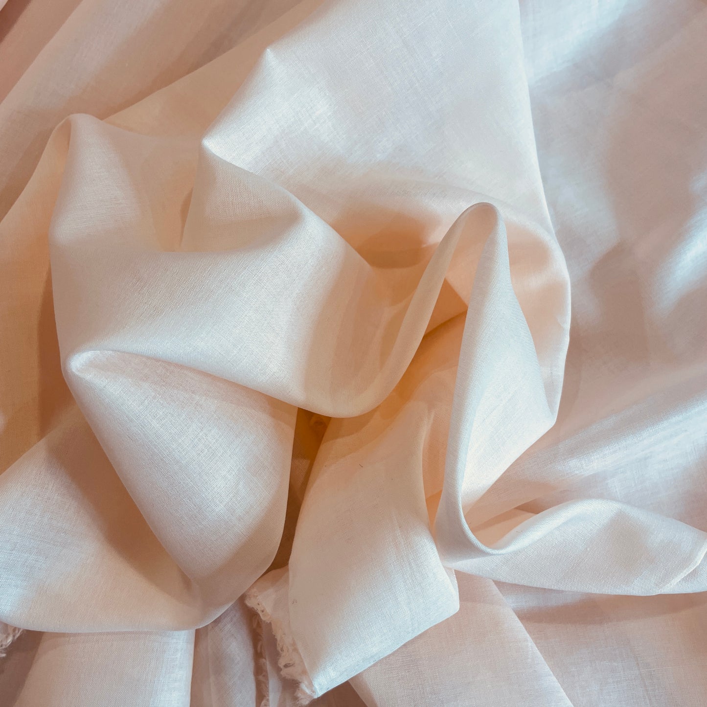 Peach blush feather soft Cotton Voile
