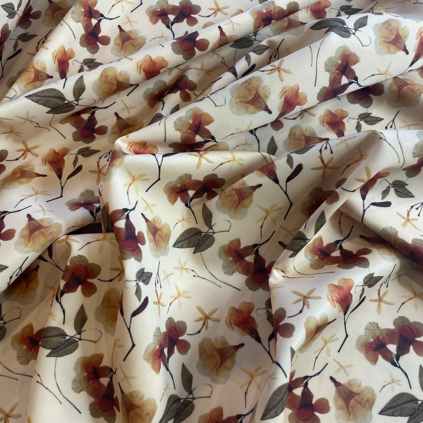 Falling flowers Printed Lycra