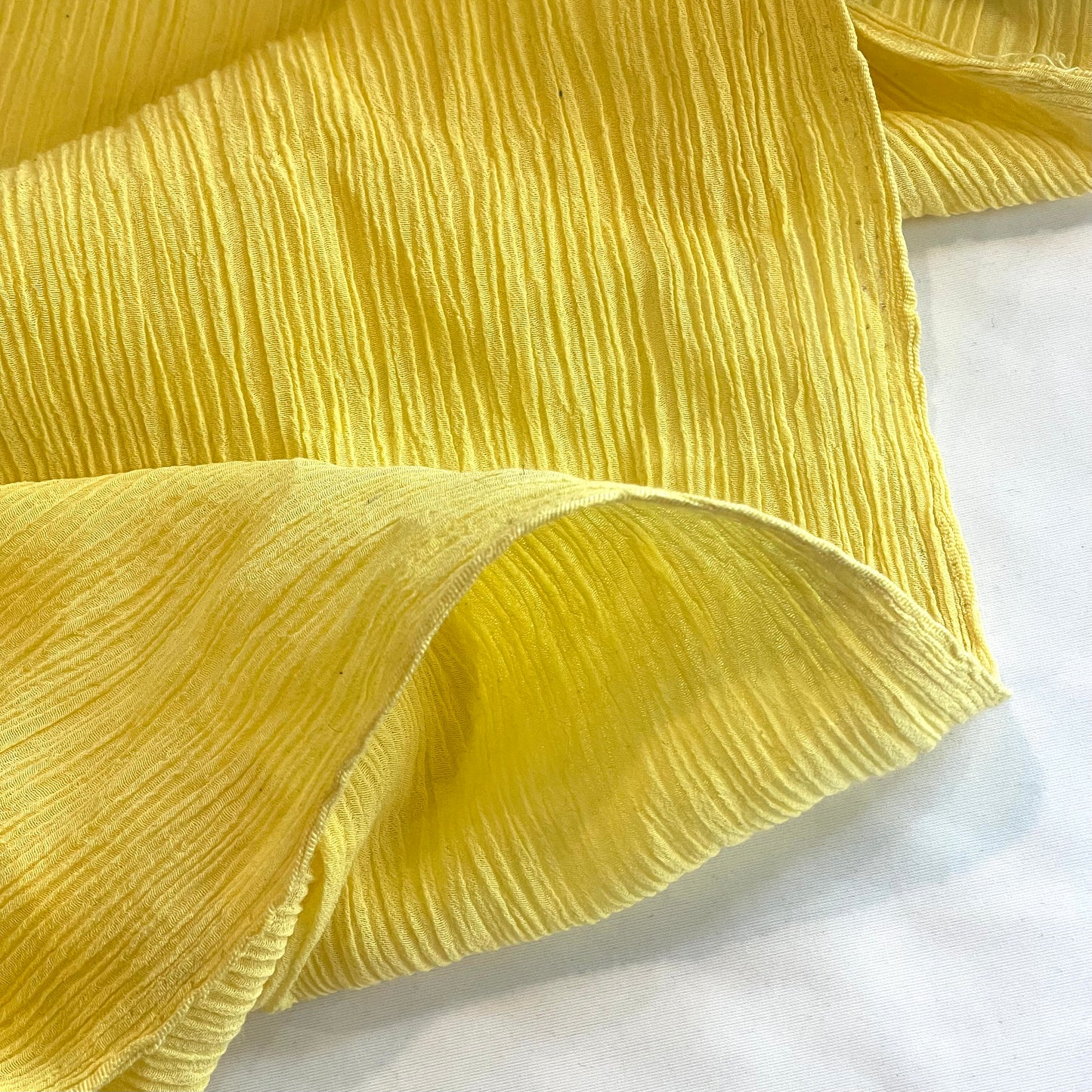 Lemon Cake Crinkle Viscose